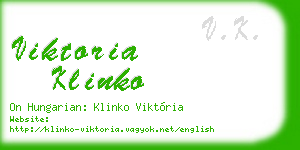 viktoria klinko business card